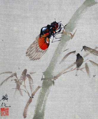 Insect with Bamboo
