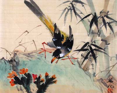 Bird with Bamboo