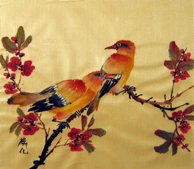 Birds & Plum Flowers