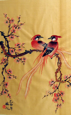 Birds & Plum Flowers