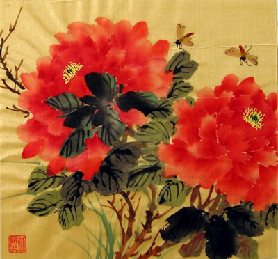 Red Peonies