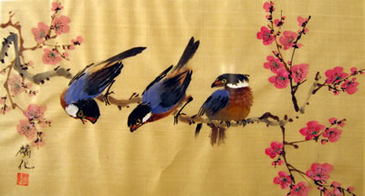 Birds & Cherry Blossoms
