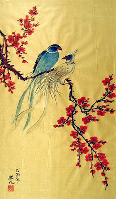 Birds & Plum Flowers