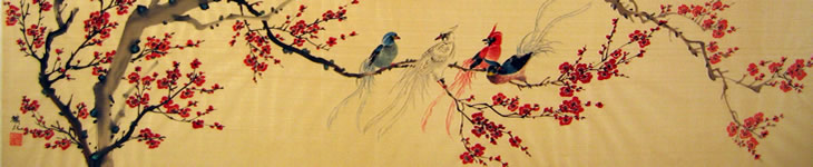 Birds & Plum Flowers