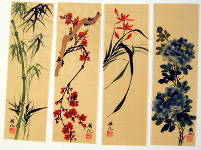 4 seasons (Bamboo,PlumFlowers,Orchid,Peony)