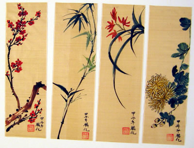 4 seasons (Bamboo,PlumFlowers,Orchid,Peony)