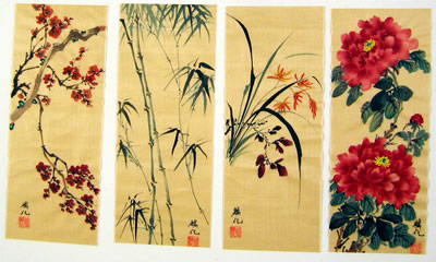 4 seasons (Bamboo,PlumFlowers,Orchid,Peony)