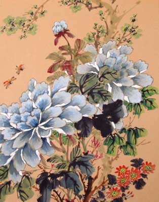 blue Peonies