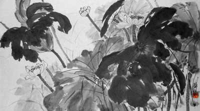 Black & White Flowers