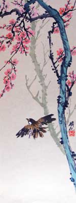 Bird with Plum flowers