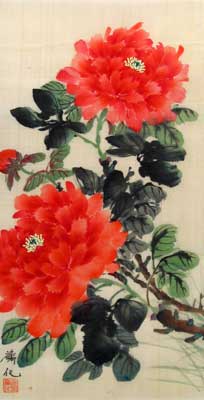 Red Peonies