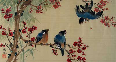 Birds with Cherry Blossoms