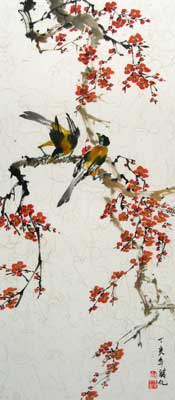 Birds with Cherry Blossoms