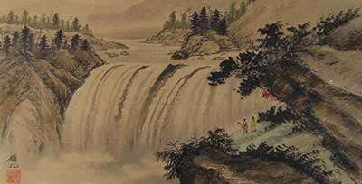 Landscape with Waterfall